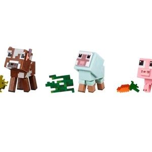 Minecraft Animal Action Figures Set